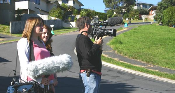 BBC film crew